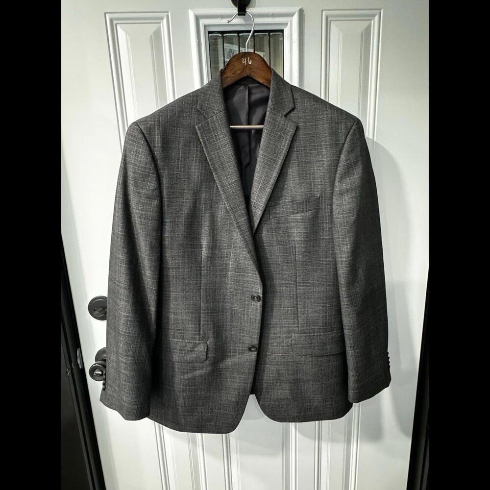 Michael Kors suit jacket blazer gray Size 42 Athletic Lining